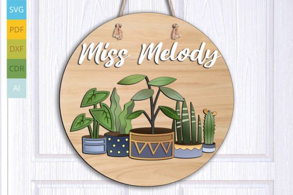 A Classroom Door Hanger Design for Embroidered Projects