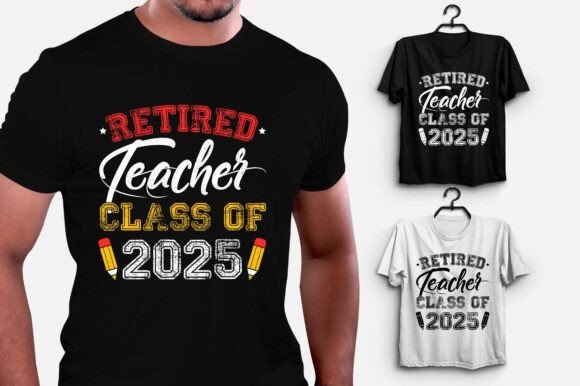 A Designer's Take: The 'Retired Teacher Class of 2025' Embroidery Concept
