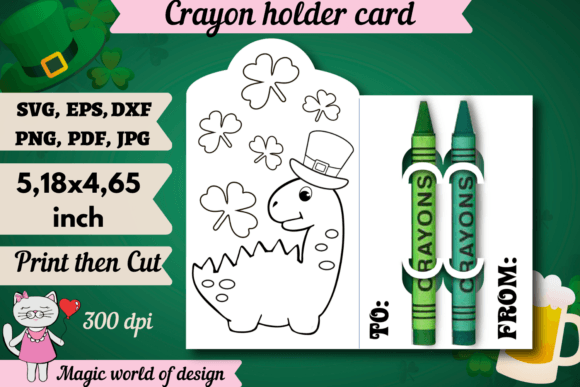 A St Patrick's Dinosaur Card: An Embroiderer's First Impression
