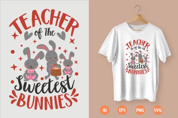 Easter Day T-shirt Design - 15: A Bunny-Tastic Embroidery Opportunity