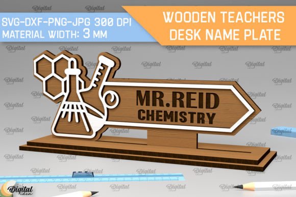 Evaluating the Chemistry Teacher Desk Name Plate Design for Embroidery