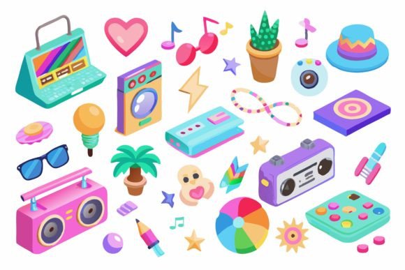 Why This Nostalgic 90s Clipart is a Versatile Embroidery Asset